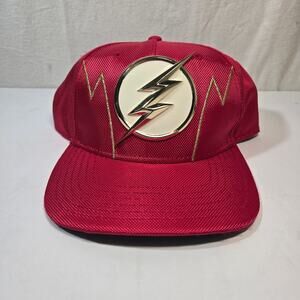 Vintage The Flash Shiny DC Superhero Cap Snapback OS